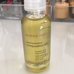 aveda men pure-formance composition oil,face brush